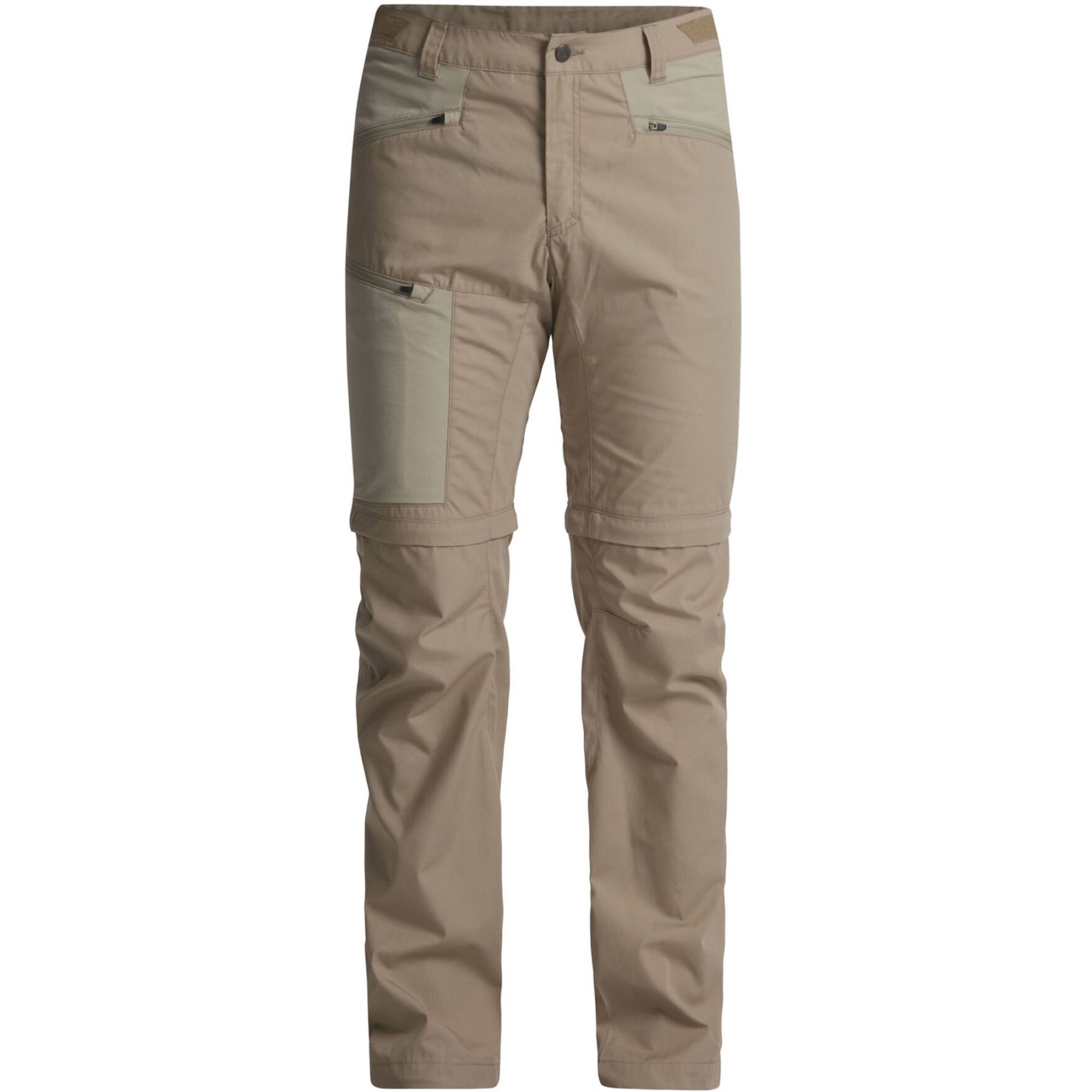 Lundhags Tived Zip-off Pant, pantalones de senderismo, hombre, beige