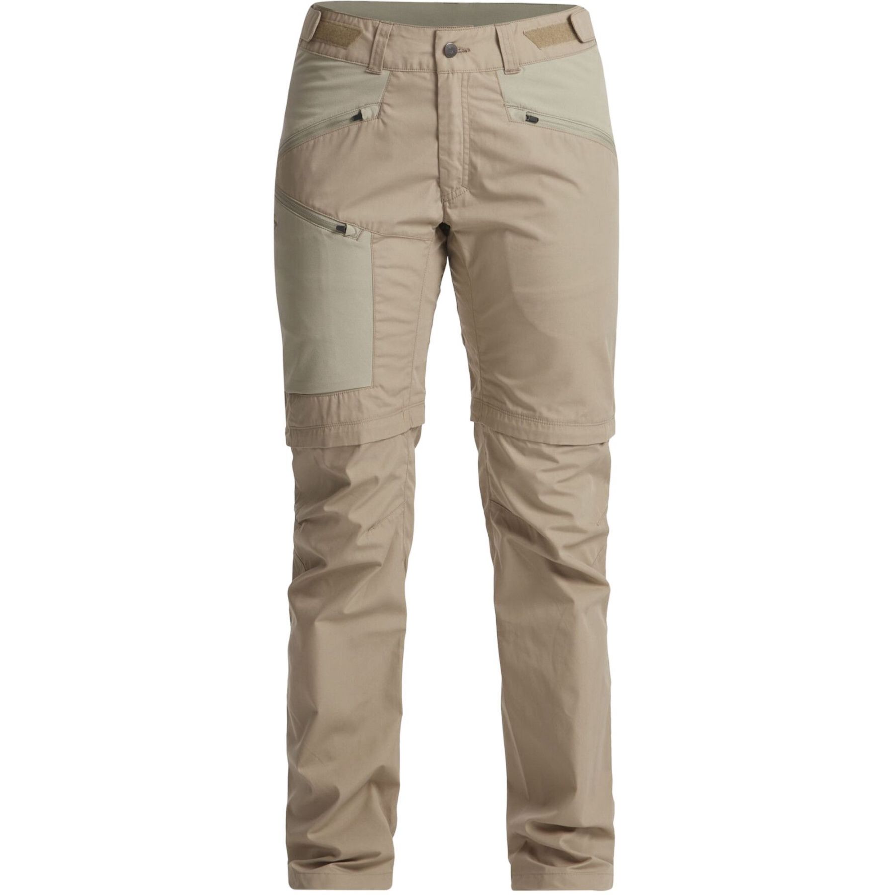 Lundhags Tived Zip-off Pant, pantalones de senderismo, mujer, beige
