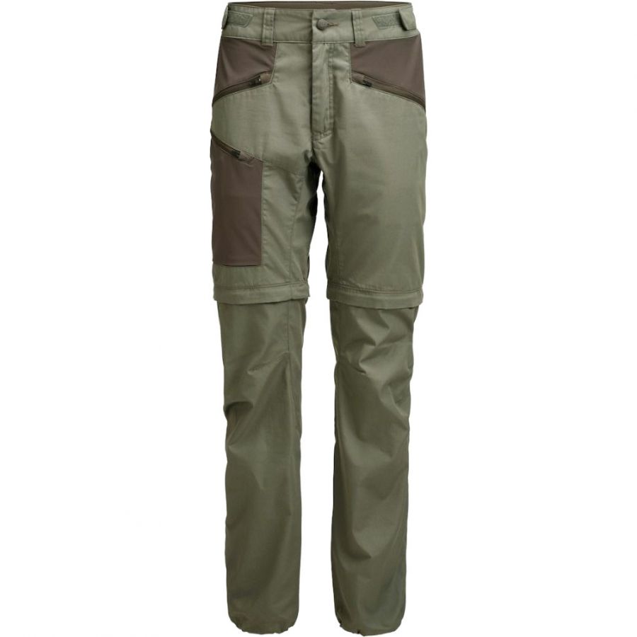 Lundhags Tived Zip-off Pant, pantalones de senderismo, mujer, verde