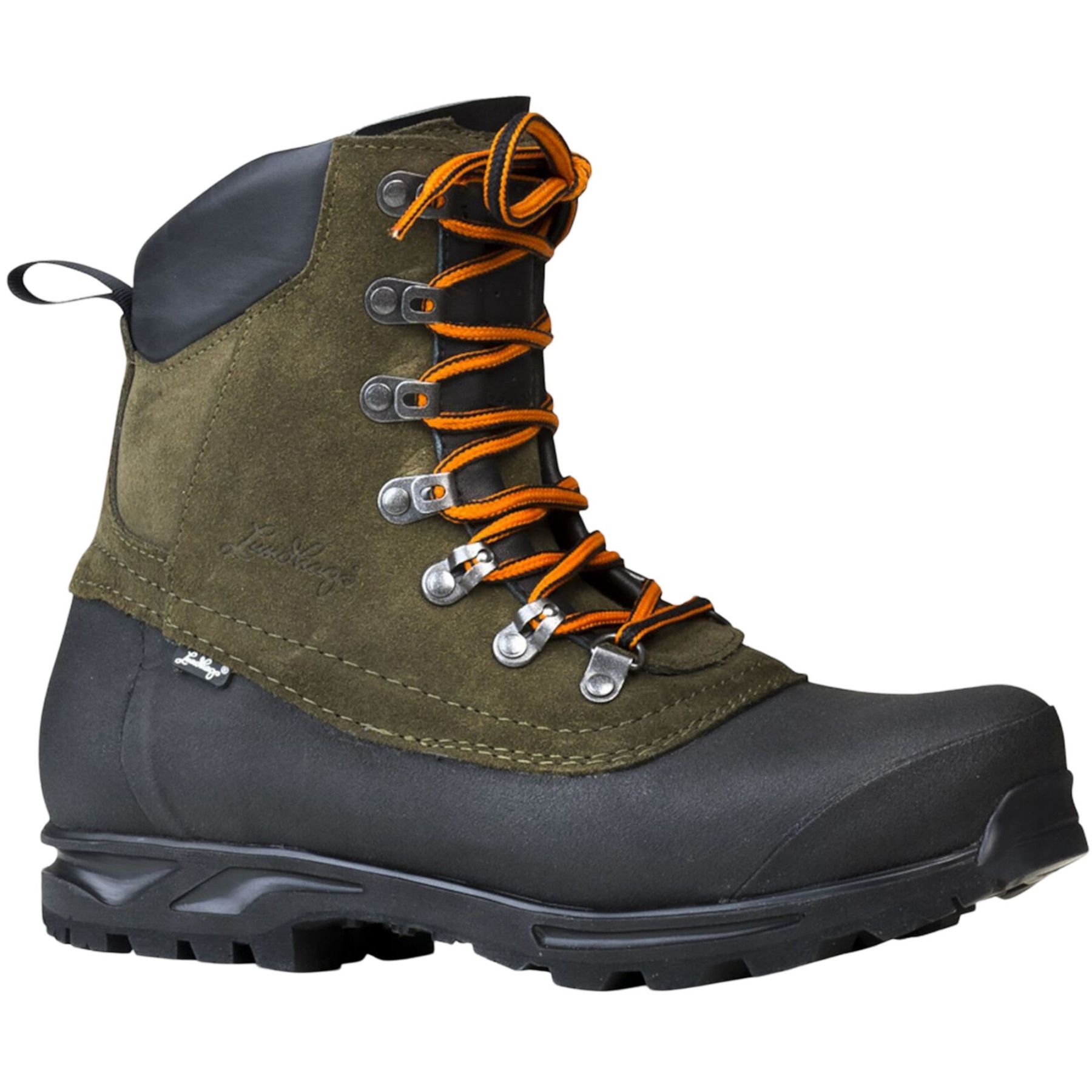 Lundhags Tjakke Mid, botas de senderismo, verde/negro
