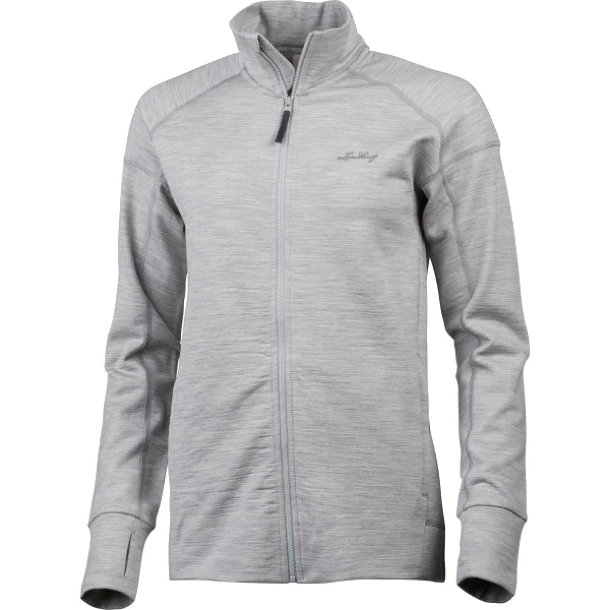 Lundhags Ullto Merino Ws Full Zip, capa intermedia, mujer, gris