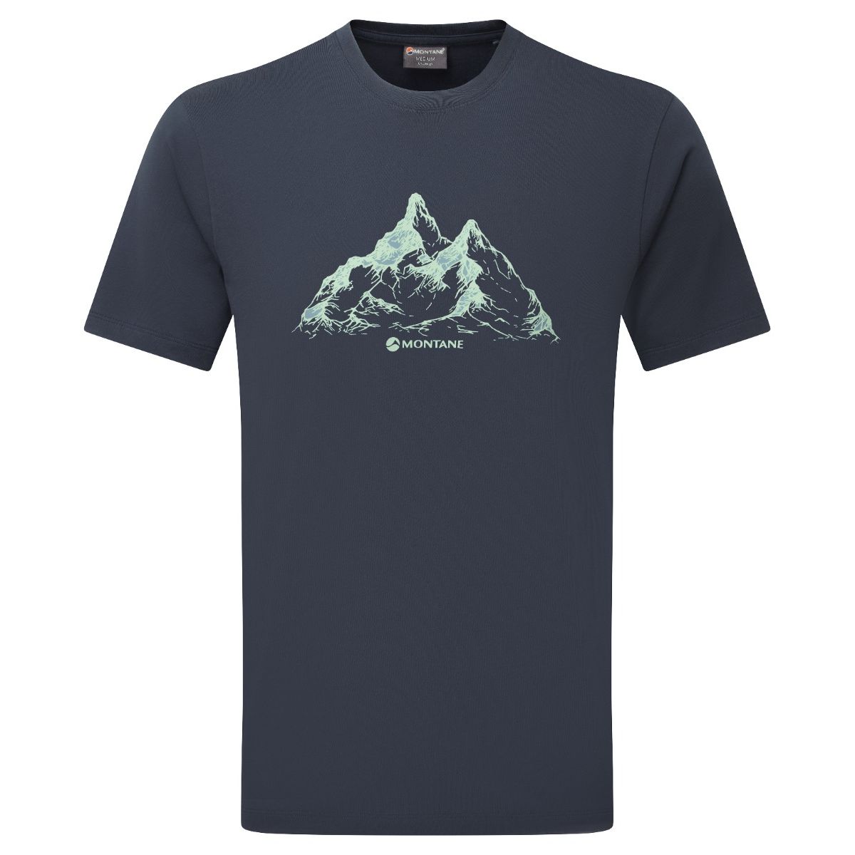 Montane Dual Mountain T Shirt, camiseta, hombre, azul