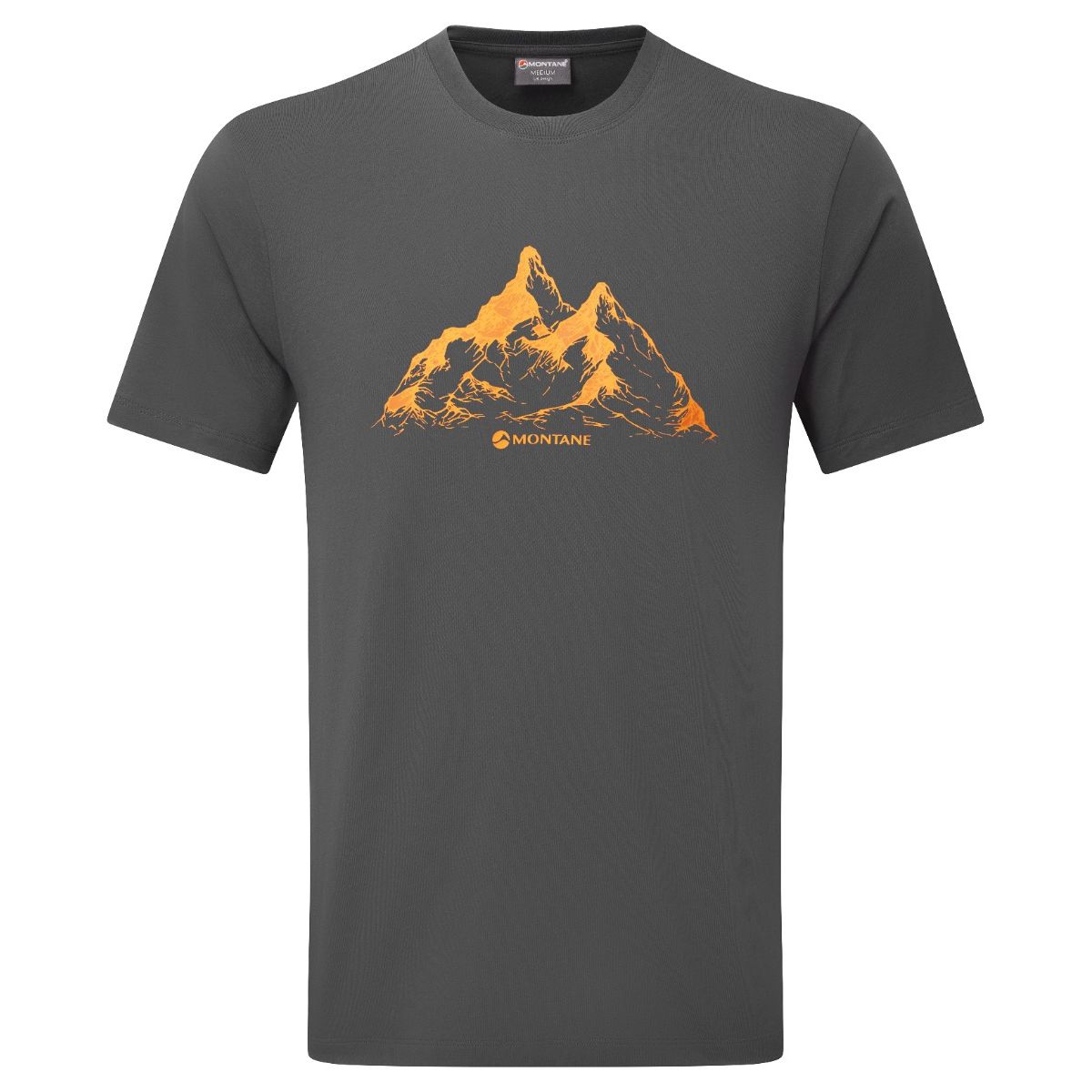 Montane Dual Mountain T Shirt, camiseta, hombre, gris