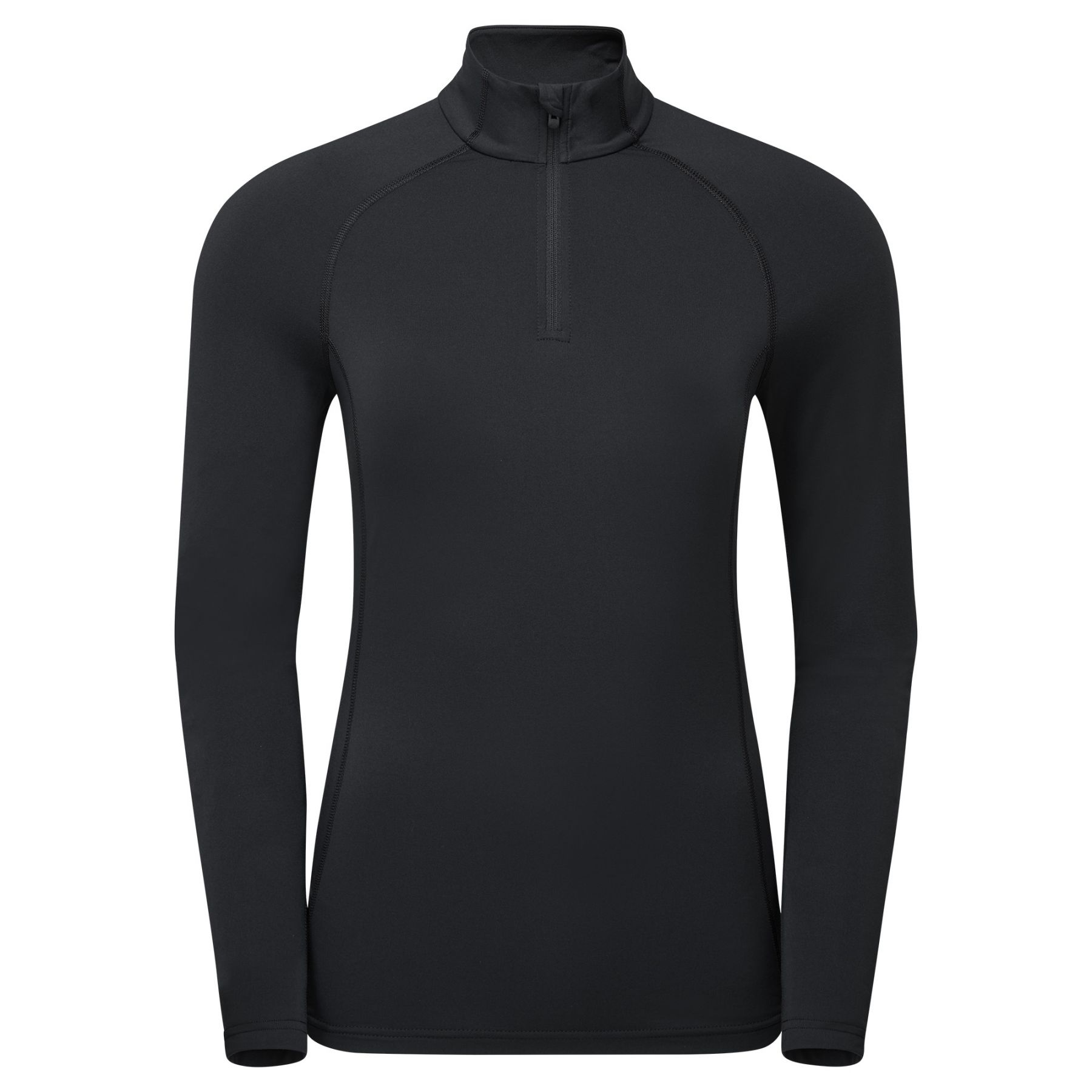 Montane F Dart Xt Zip Neck, camiseta, mujer, negro