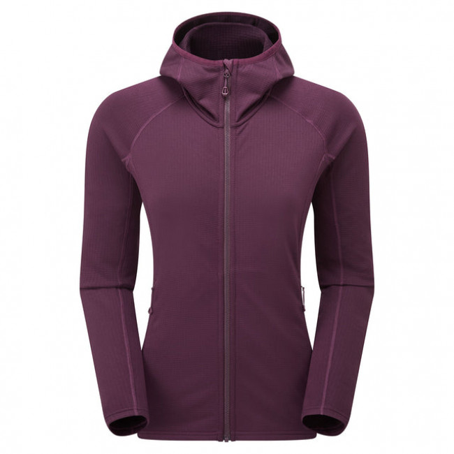 Montane F Protium Hoodie, forro polar, mujer, morado oscuro