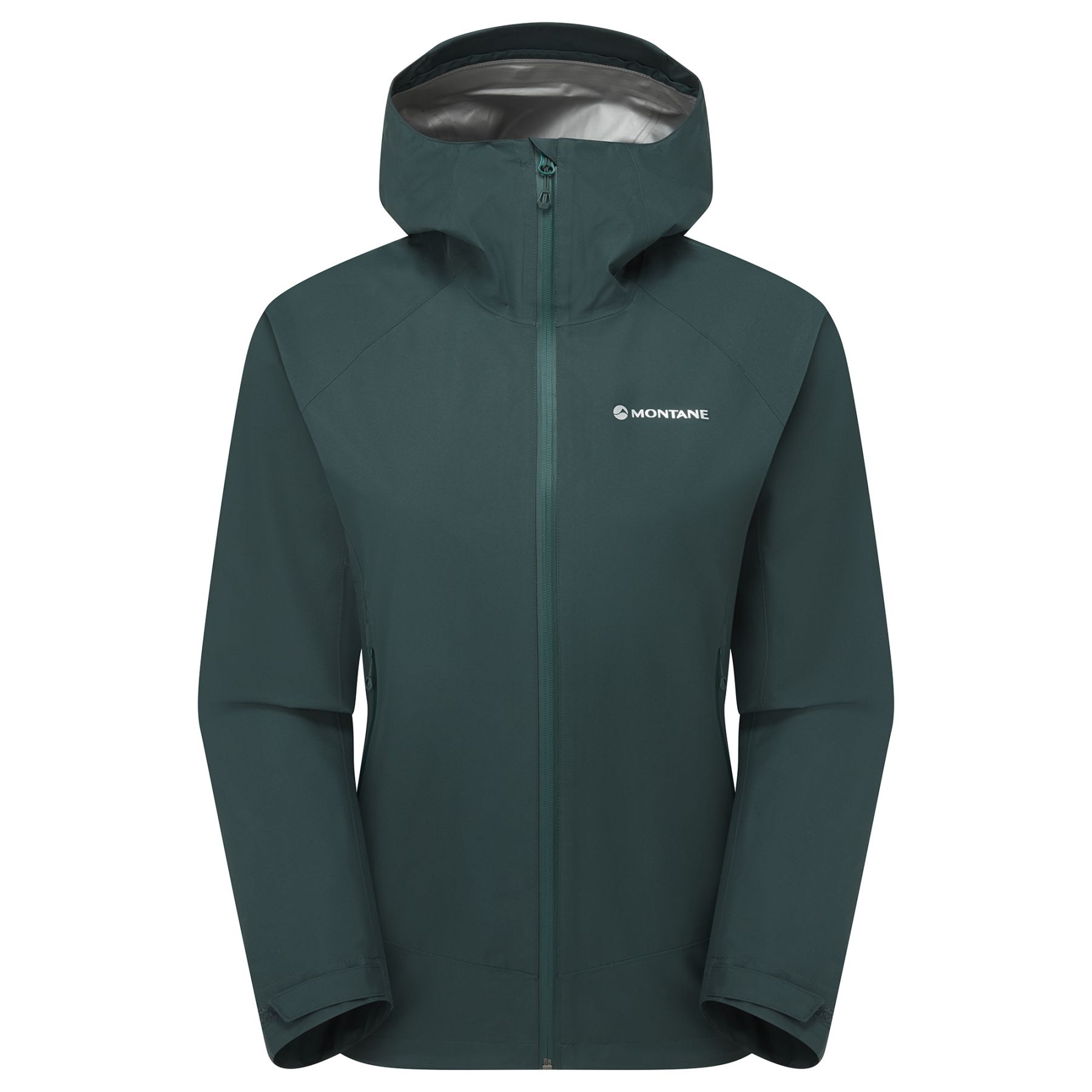 Montane F Spirit Jacket, chaqueta impermeable, mujer, verde oscuro