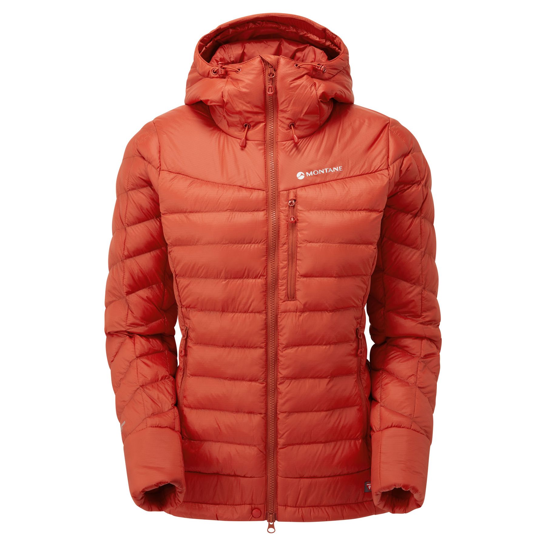 Montane Fem Ground Control Jacket, chaqueta de plumón, mujer, rojo