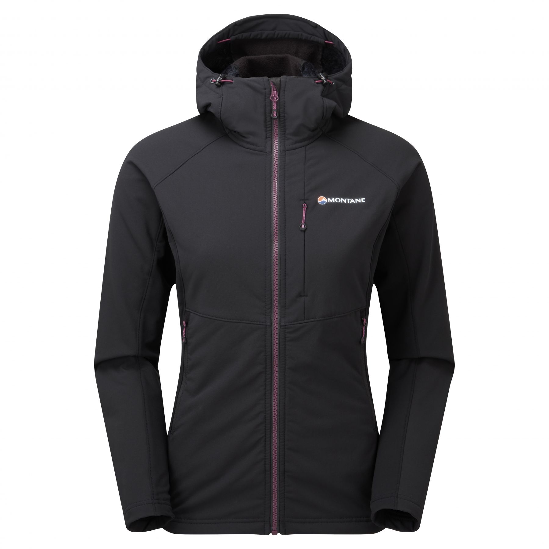 Montane Fem Krypton Hoodie, chaqueta softshell, mujer, negro