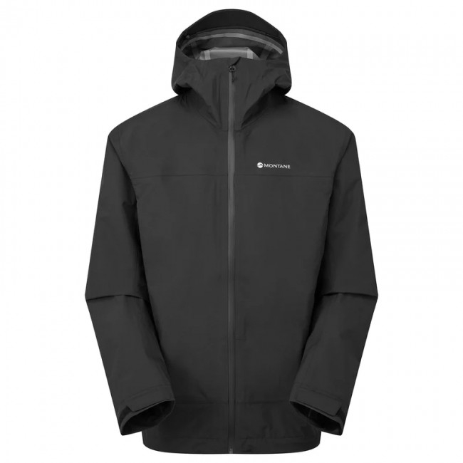Montane Solution Jacket, chaqueta impermeable, hombre, negro