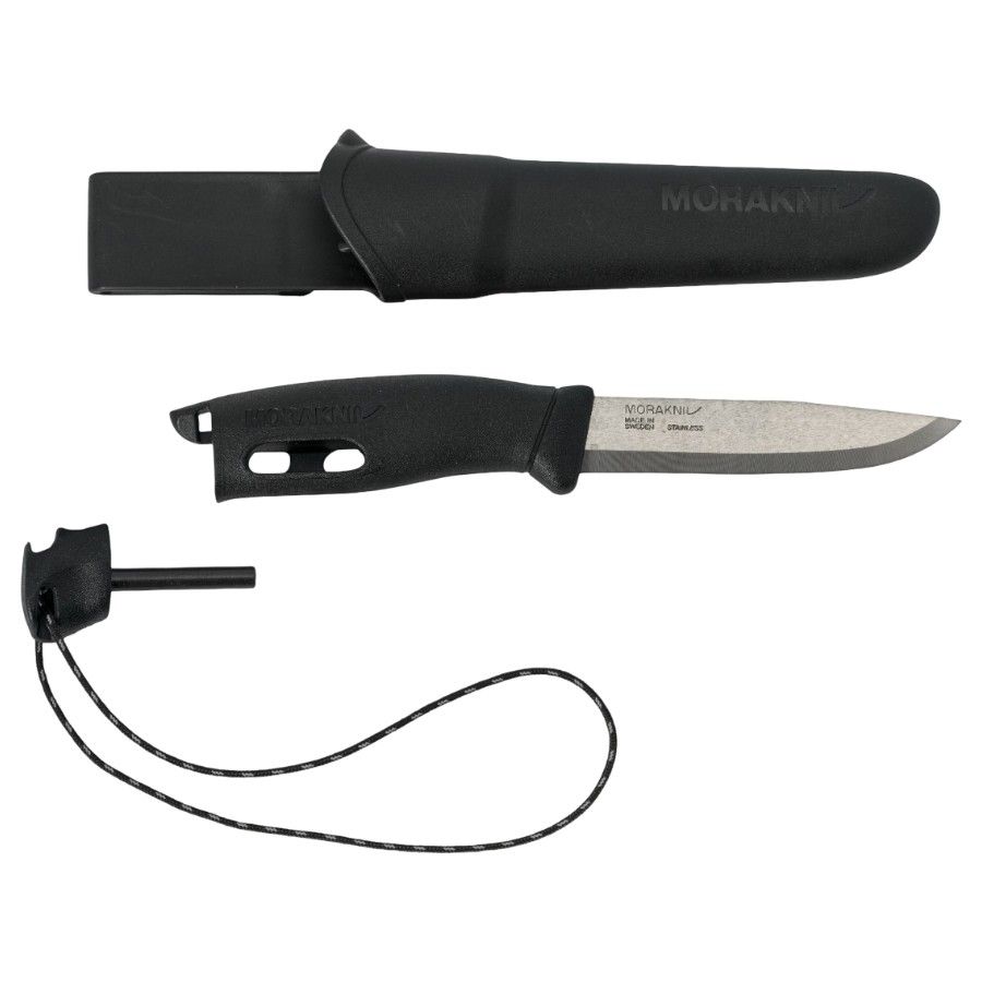 Morakniv Companion Spark (S), cuchillo multiusos, negro