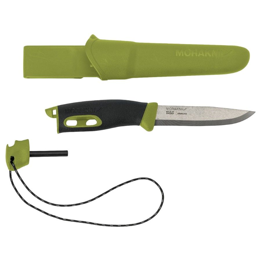 Morakniv Companion Spark (S), cuchillo multiusos, verde