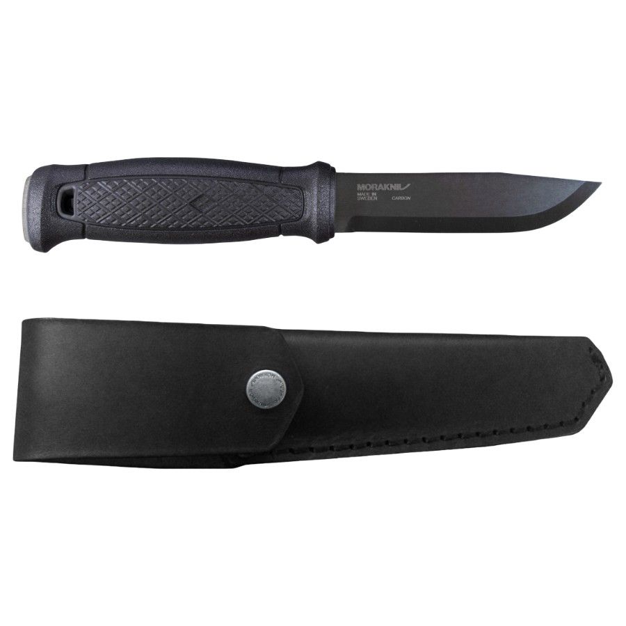 Morakniv Garberg Blackblade Con Funda de Cuero (C), cuchillo, negro