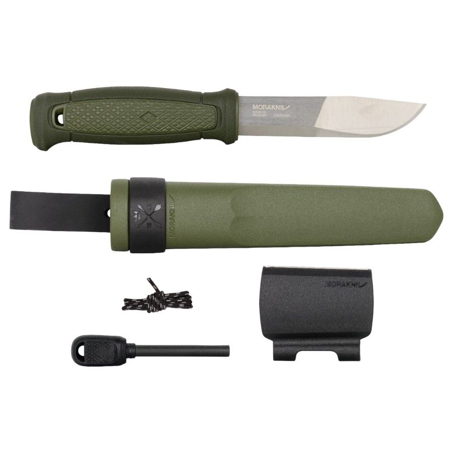 Morakniv Kanbol Con Kit de Supervivencia (S), cuchillo, verde