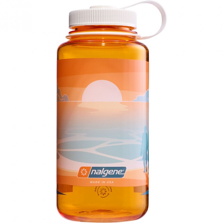 Nalgene wide mouth sustain, botella para beber, 1000 ml, landscape sunset