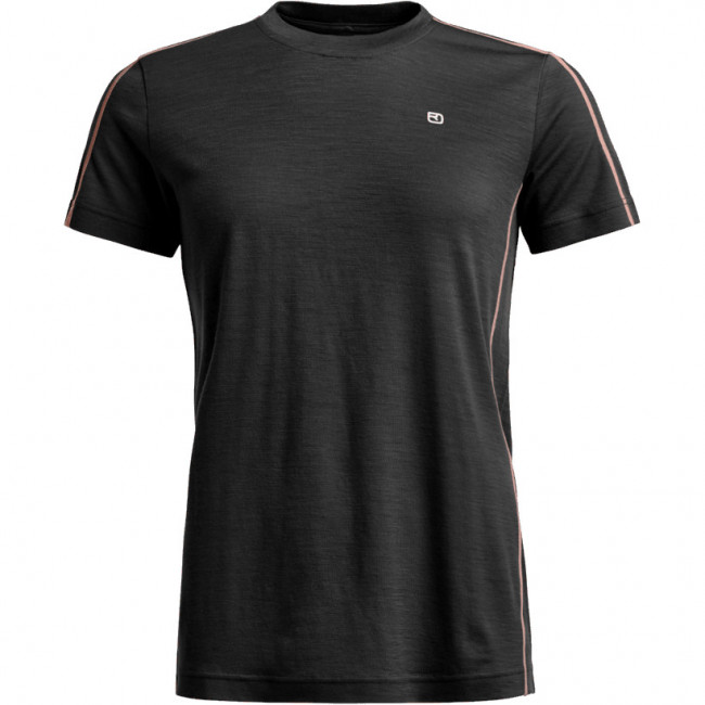 Ortovox 185 Rock'n'Wool Short Sleeve, mujer, negro