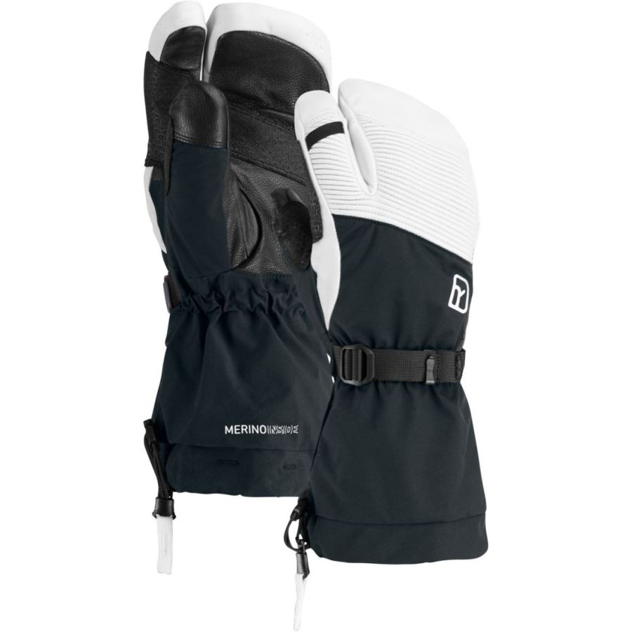 Ortovox Freeride 3 Finger Pro, guantes de esquí, negro