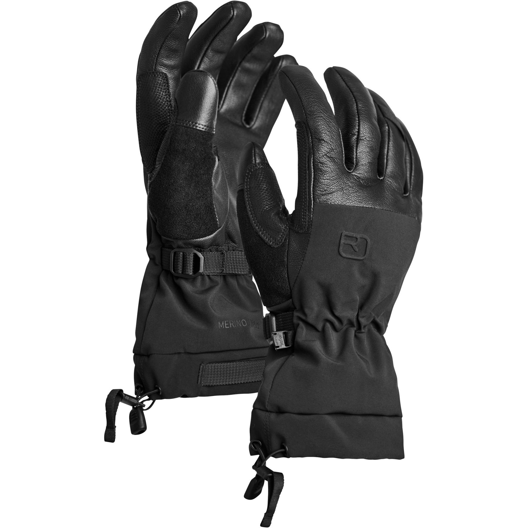Ortovox Merino Freeride, guantes de esquí, hombre, negro