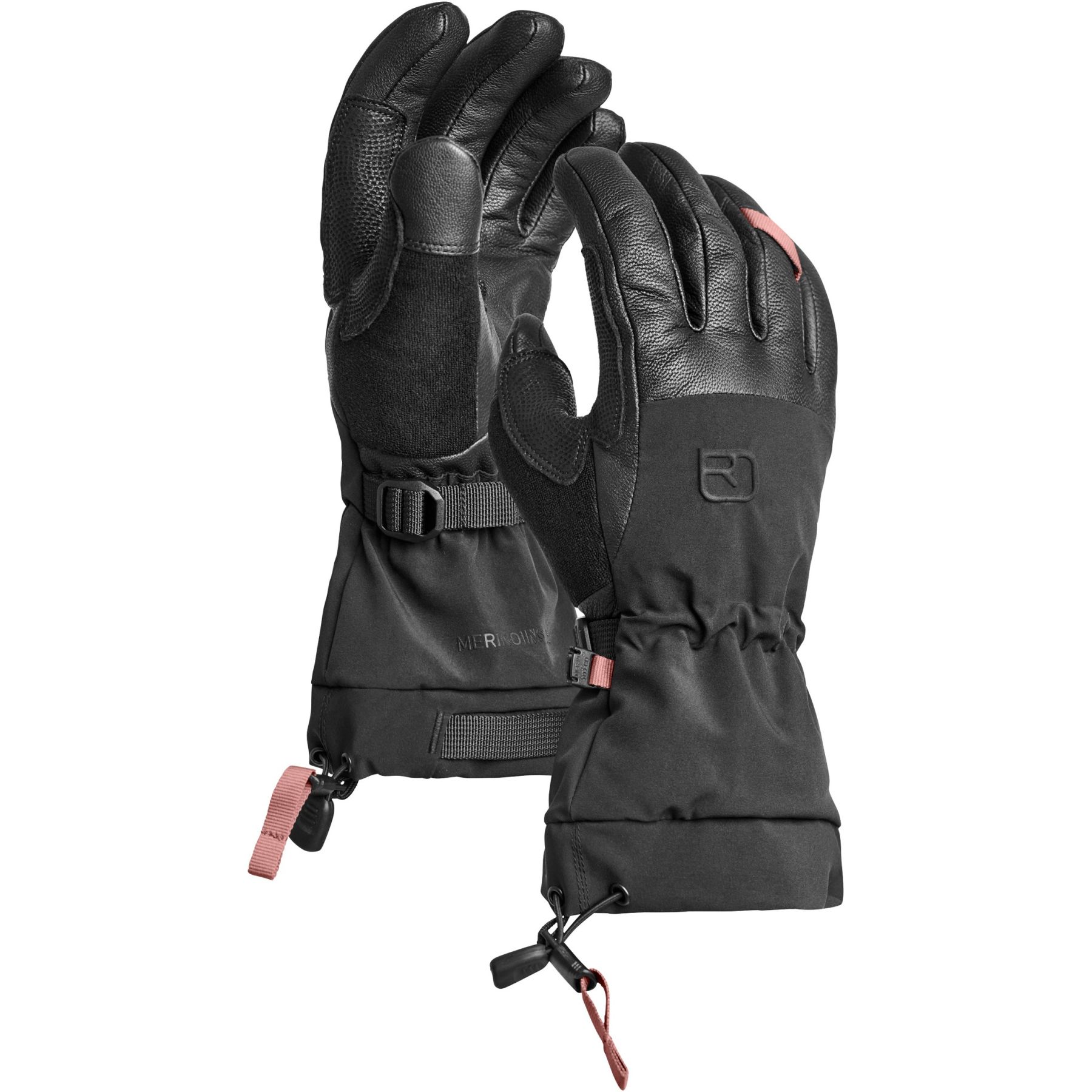 Ortovox Merino Freeride, guantes de esquí, mujer, negro
