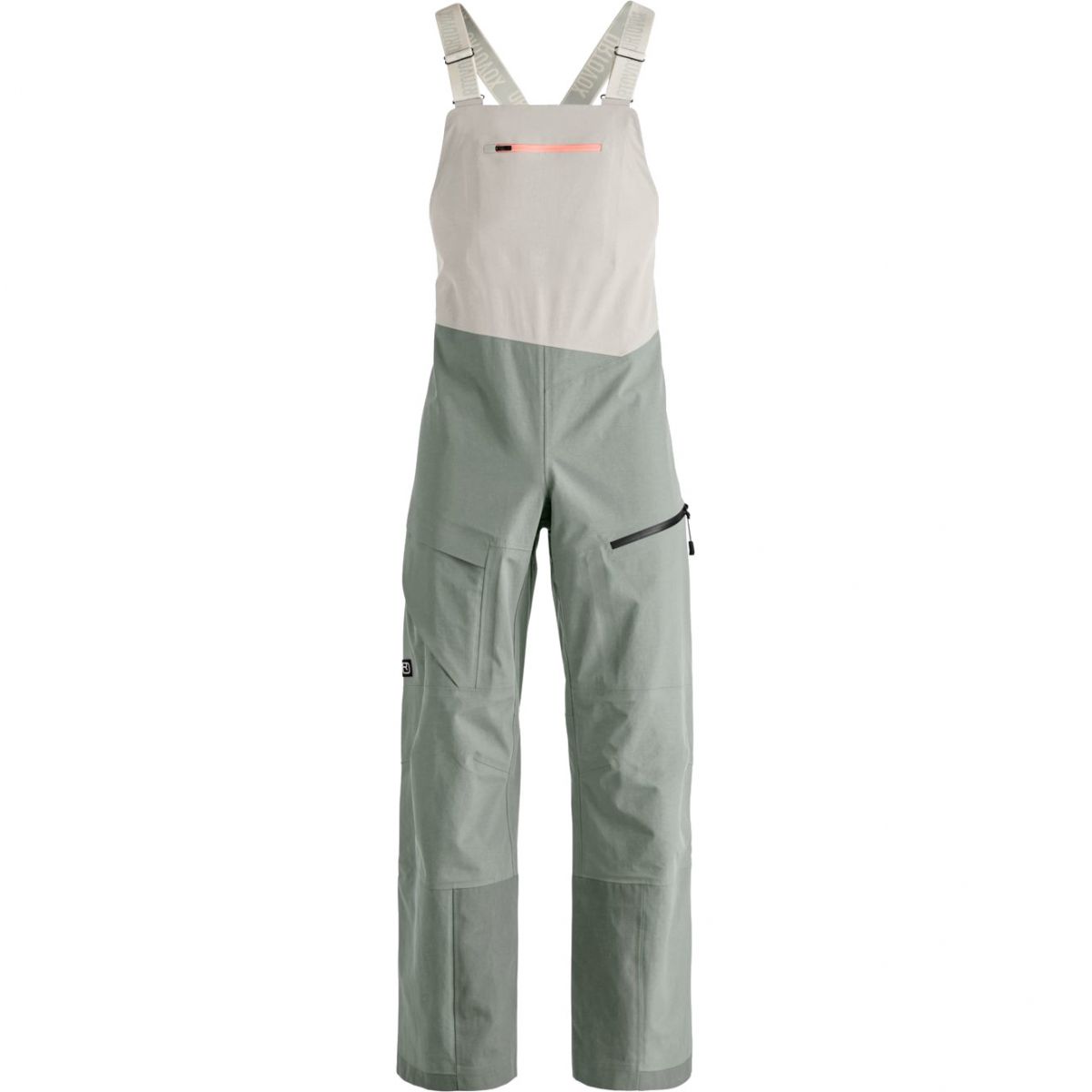 Ortovox Ravine Plus 3L Bib, pantalones impermeables, mujer, verde claro