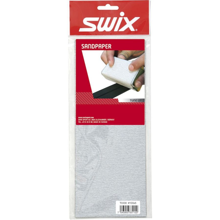 Papel de lija Swix, 5 piezas #100