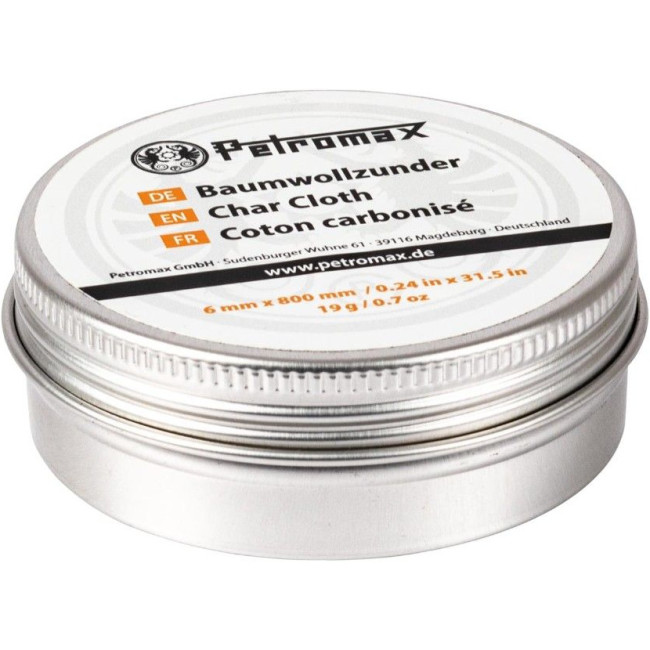 Petromax Char Cloth, paño de carbón, gris