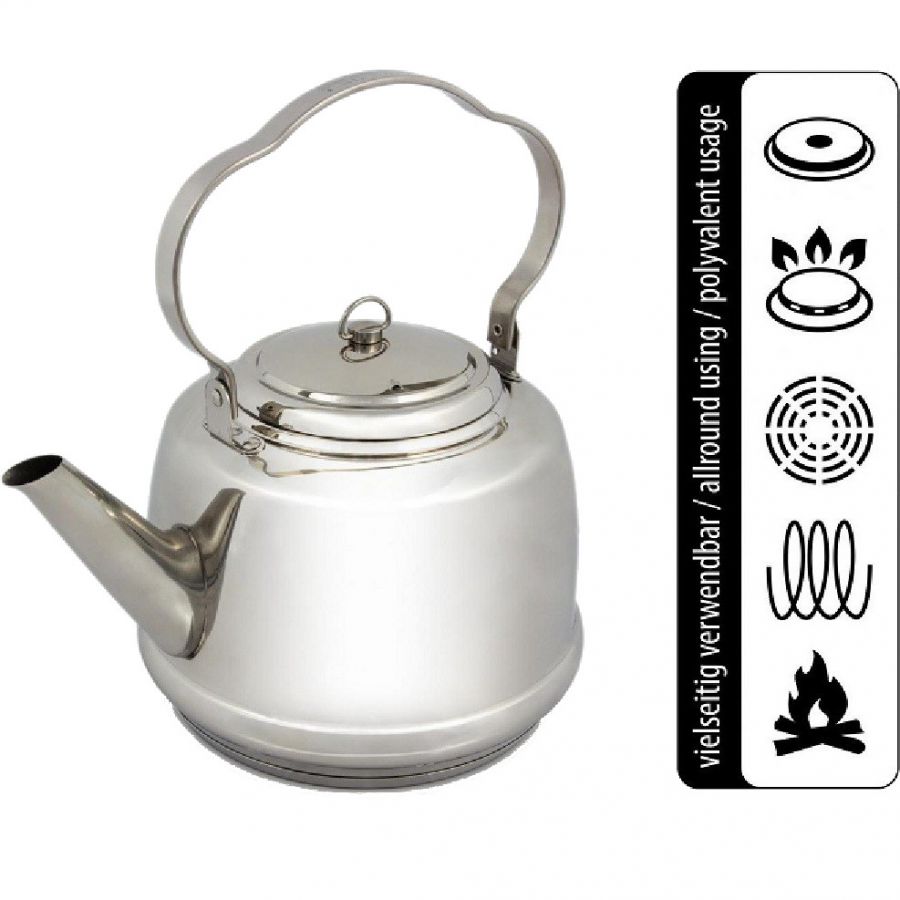 Petromax Teakettle TK1 1.5L, hervidor, plata