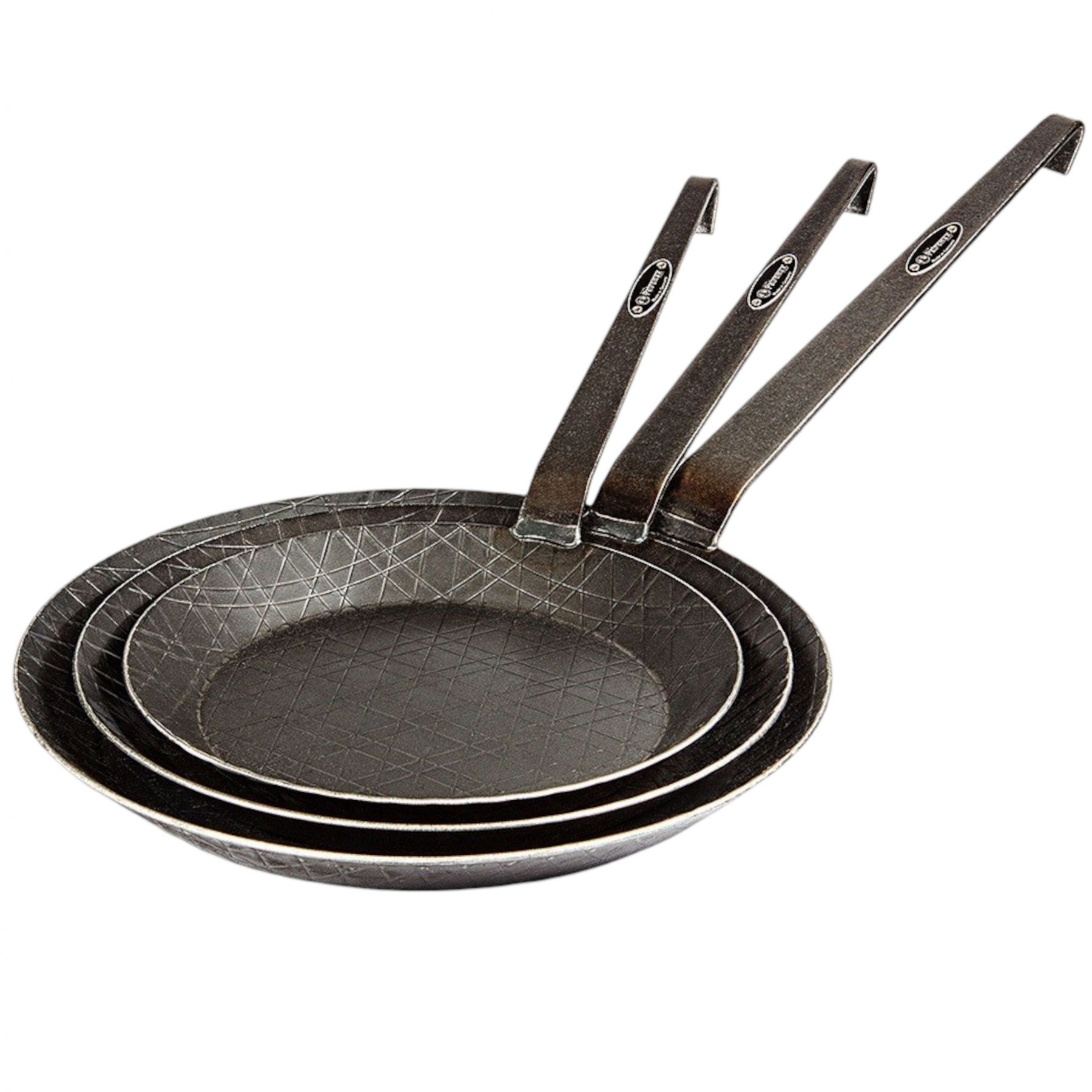 Petromax Wrought-Iron Pande SP24, sartén, negro