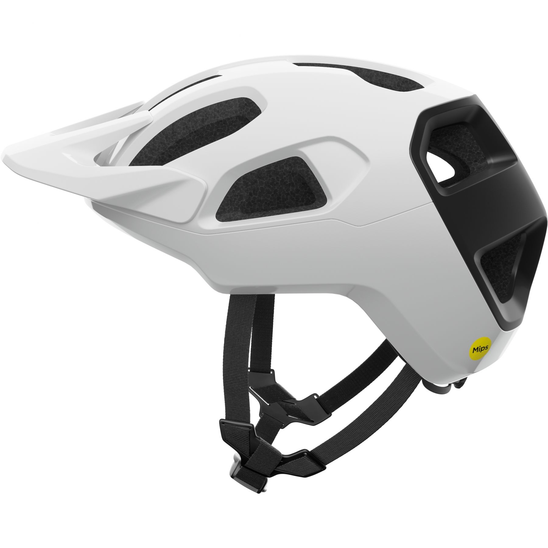POC Cularis, casco para bicicleta, blanco hidrógeno/negro uranio mate