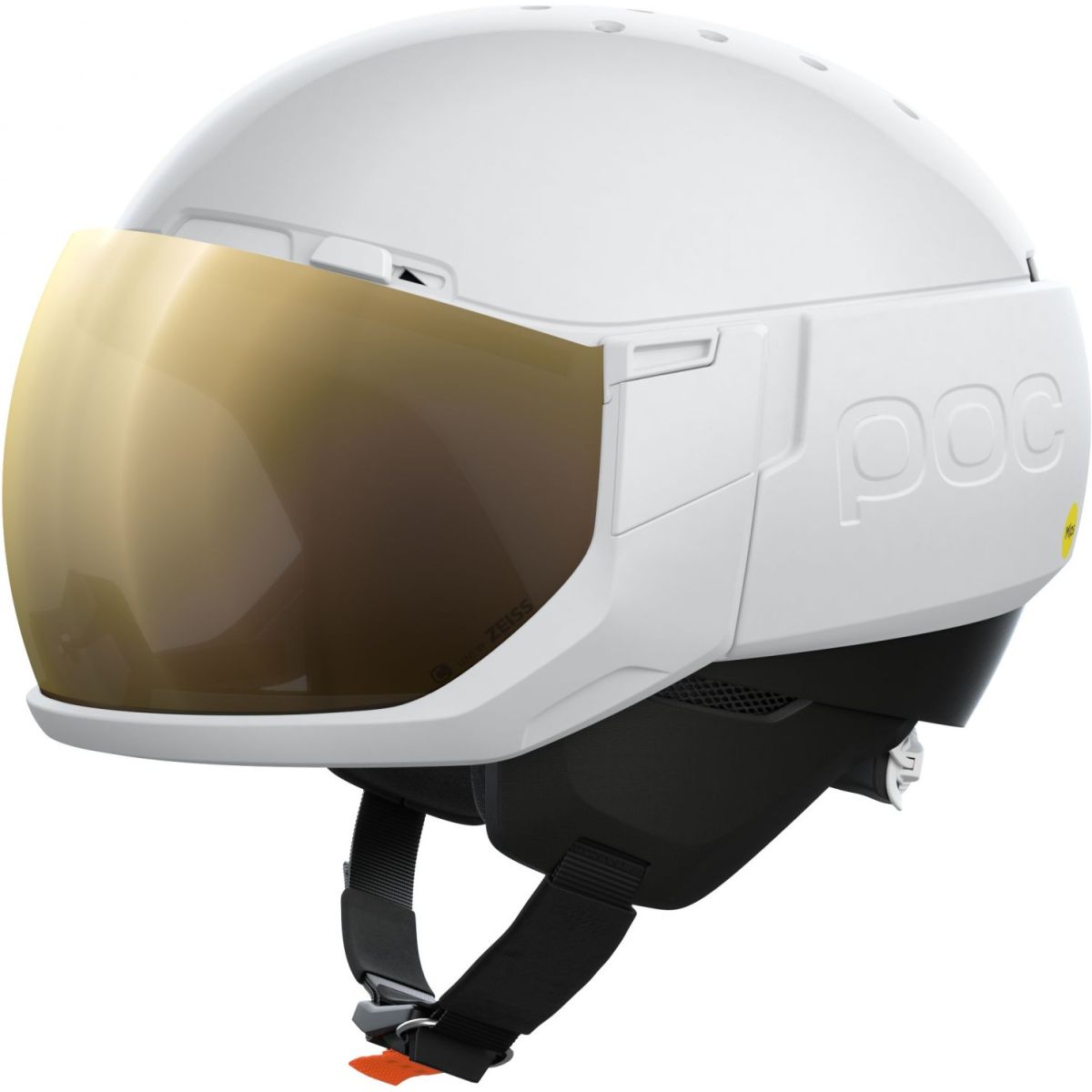 POC Levator MIPS, casco de esquí con visor, hydrogen white