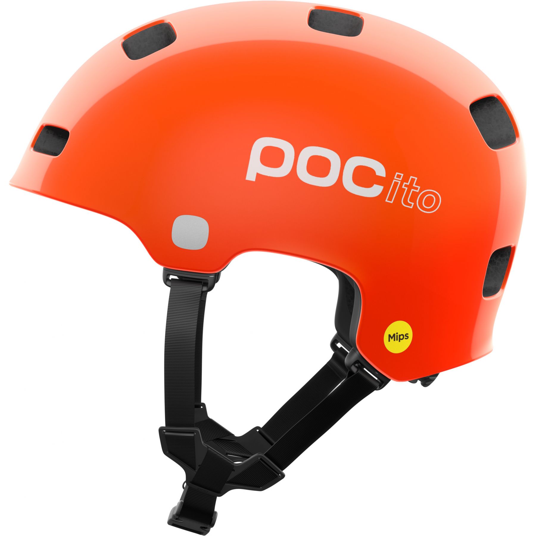 POCito Crane MIPS, casco de ciclismo, junior, fluorescent orange