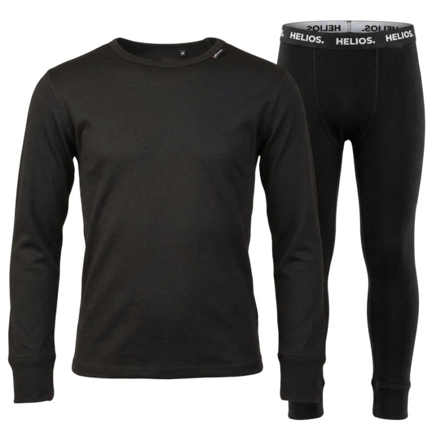 Essential, ropa interior de esquí, junior, negro, 2 juegos