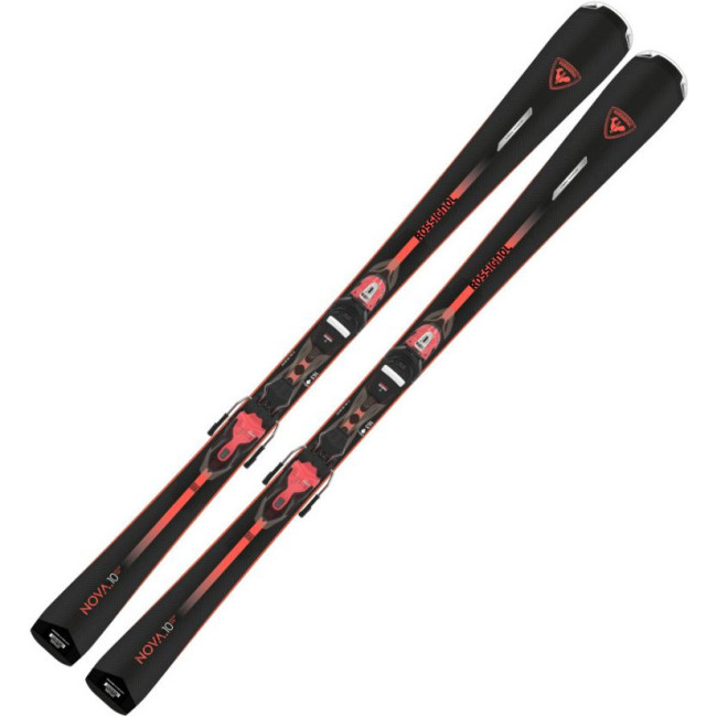 Esquís Rossignol Nova 10 2027 + fijaciones Xpress 11 GW B83 negro rojo mujer