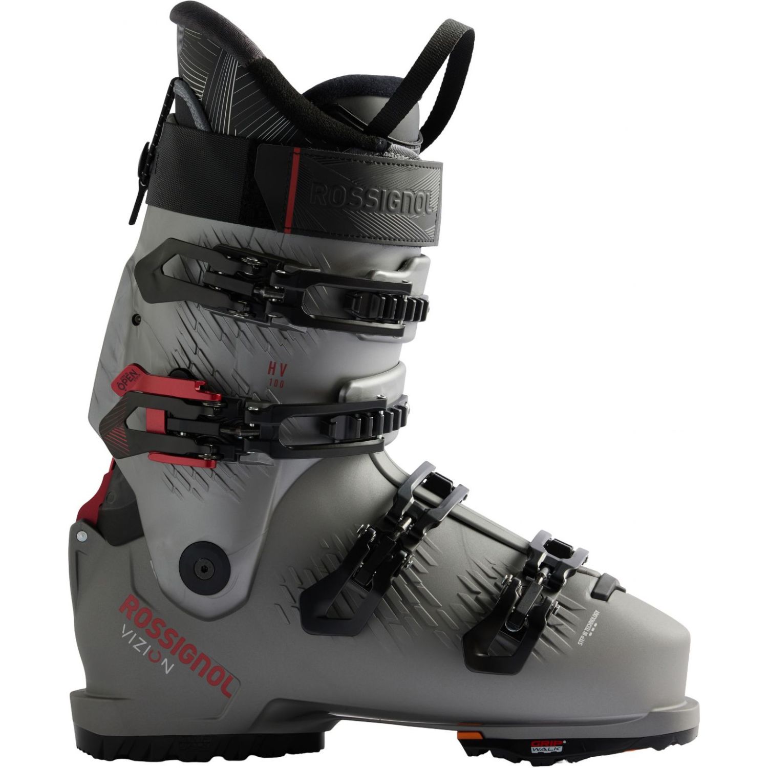 Rossignol Vizion 4B 100 HV GW, botas de esquí, hombre, plata/gris