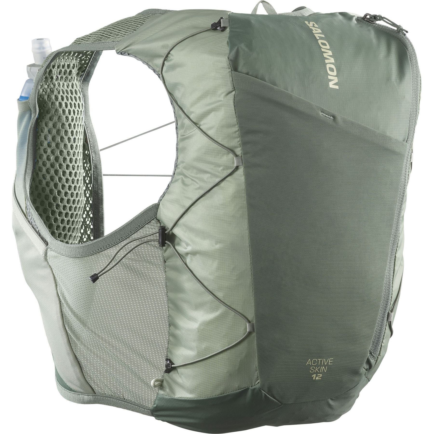Salomon Active Skin 12 Set, mochila de running, verde