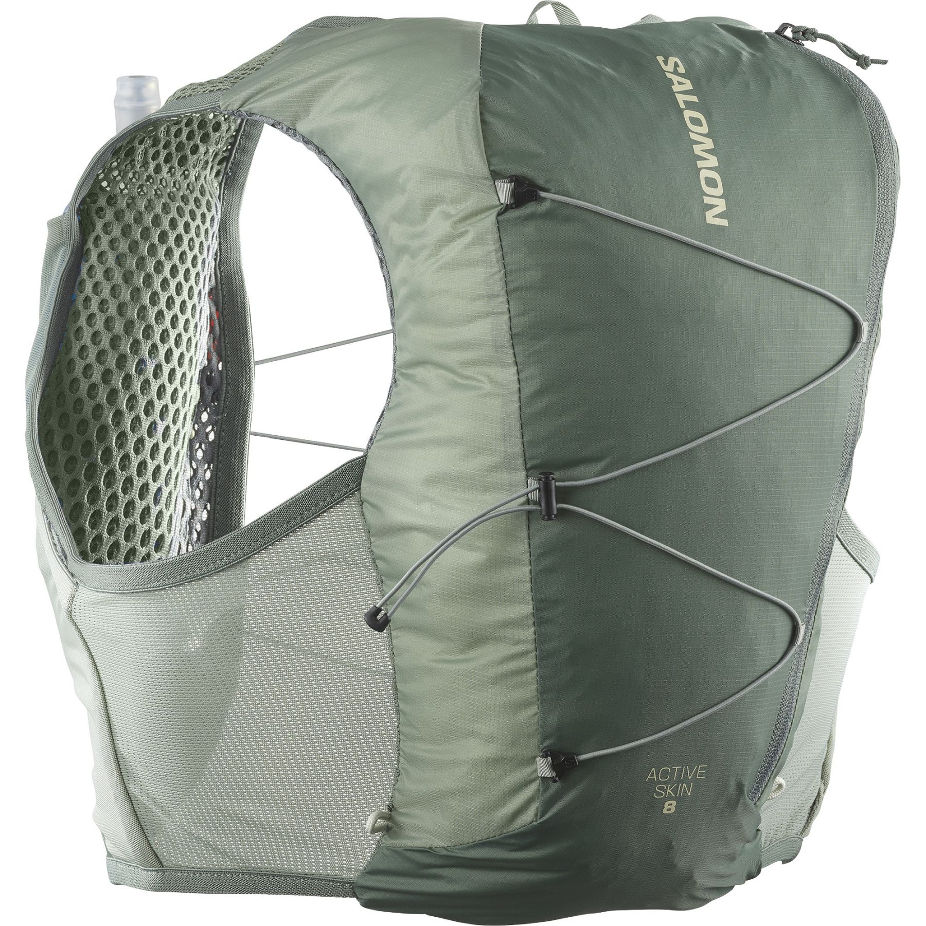 Salomon Active Skin 8 Set, mochila de running, gris