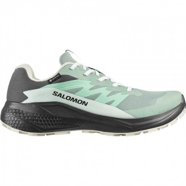 Salomon Alphaglide GTX, zapatillas de running, mujer, verde/gris