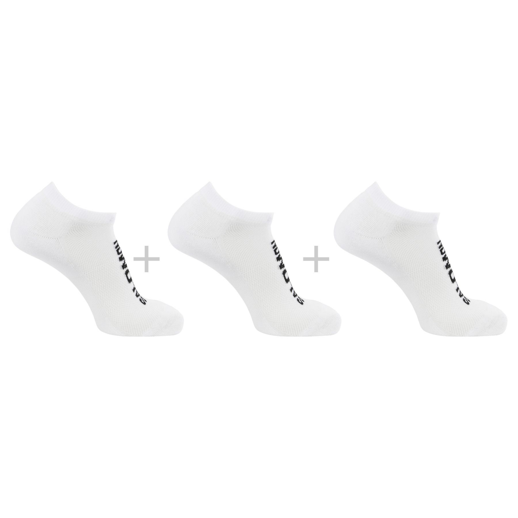 Salomon Everyday Low 3-Pack, calcetines, blanco