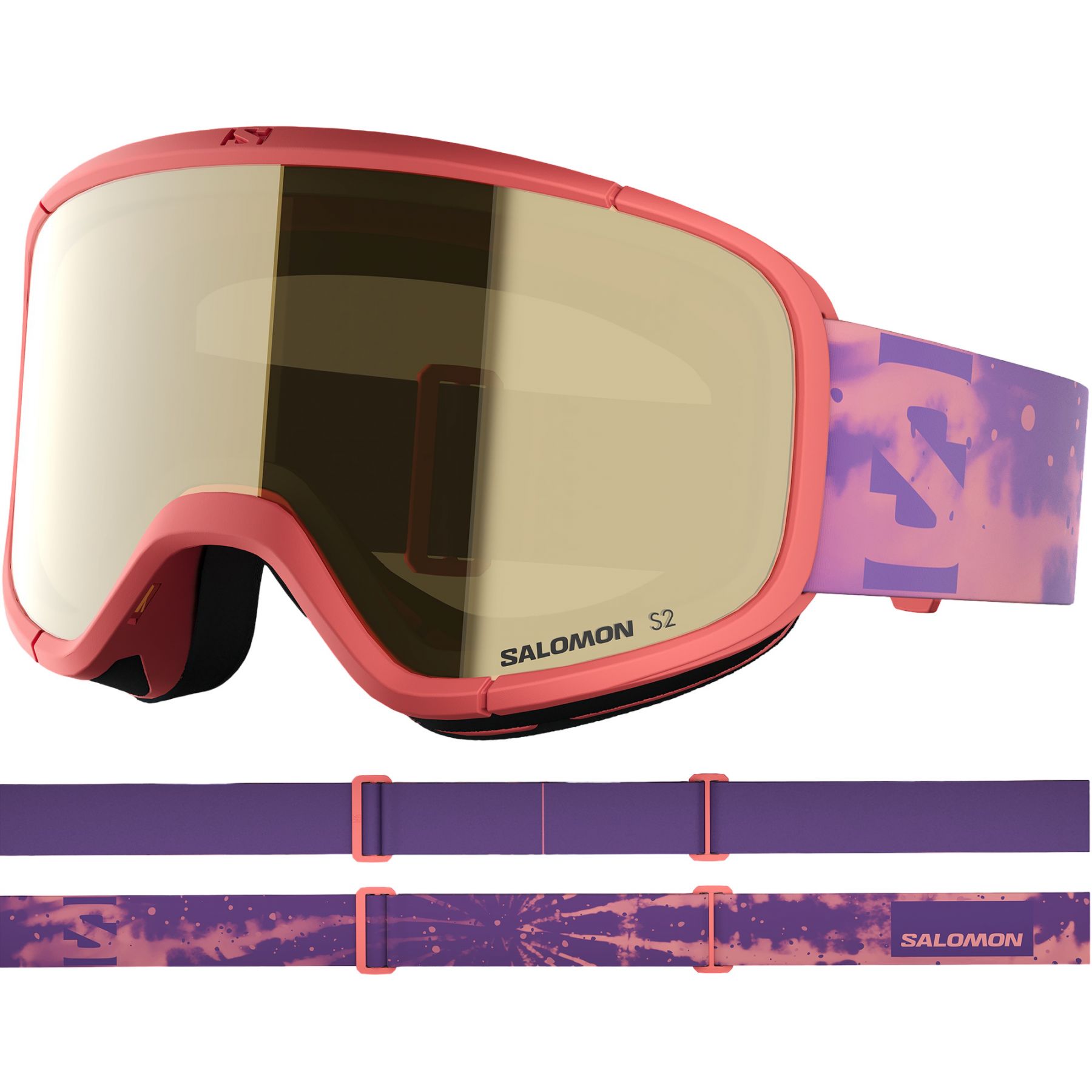 Salomon Lumi Access, gafas de esquí, junior, lila/rosa