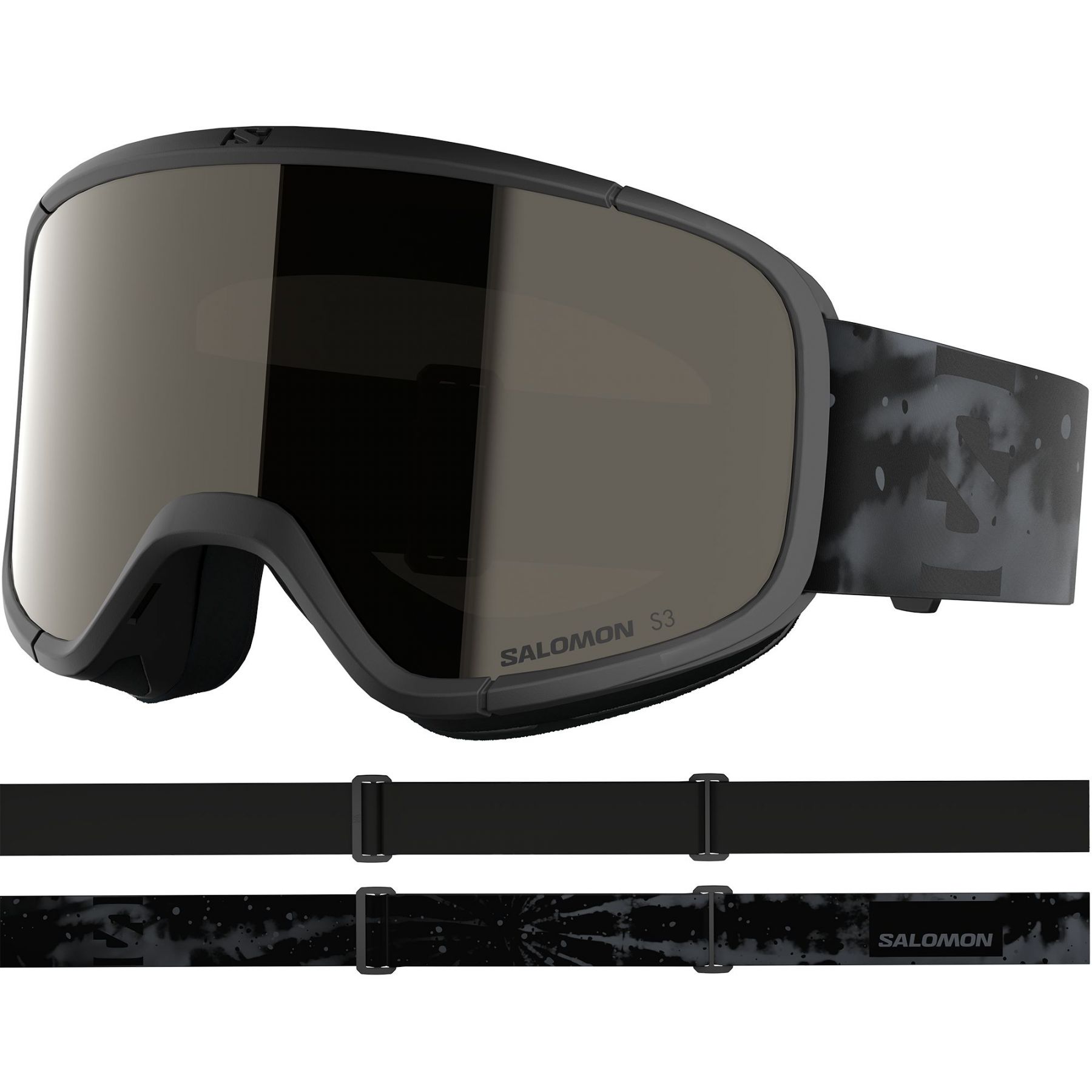Salomon Lumi, gafas de esquí, junior, negro/gris oscuro