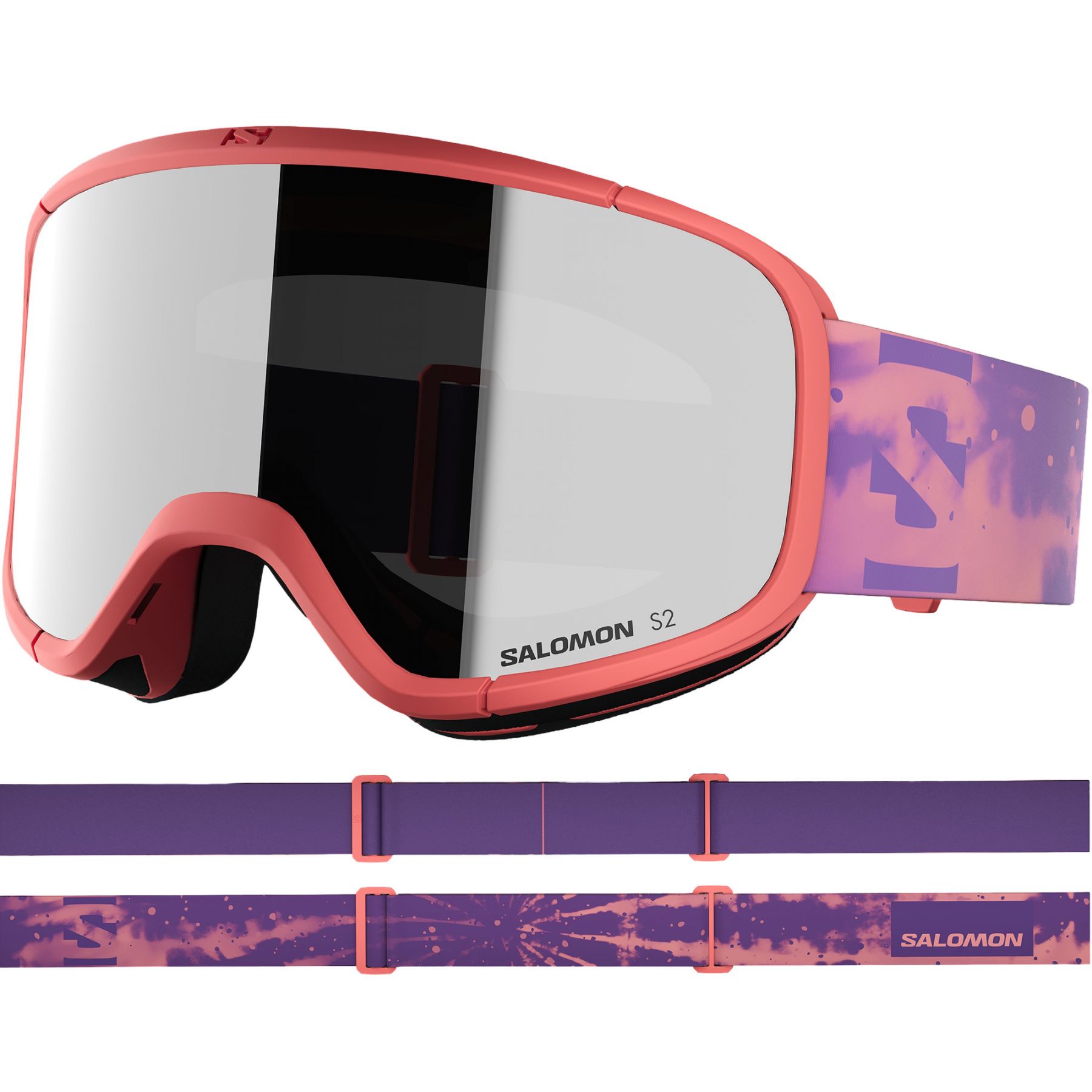 Salomon Lumi, gafas de esquí, junior, lila/rosa