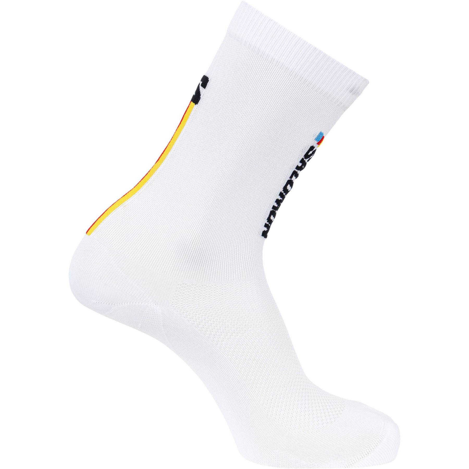 Salomon Pulse Race Flag Crew, calcetines de running, blanco