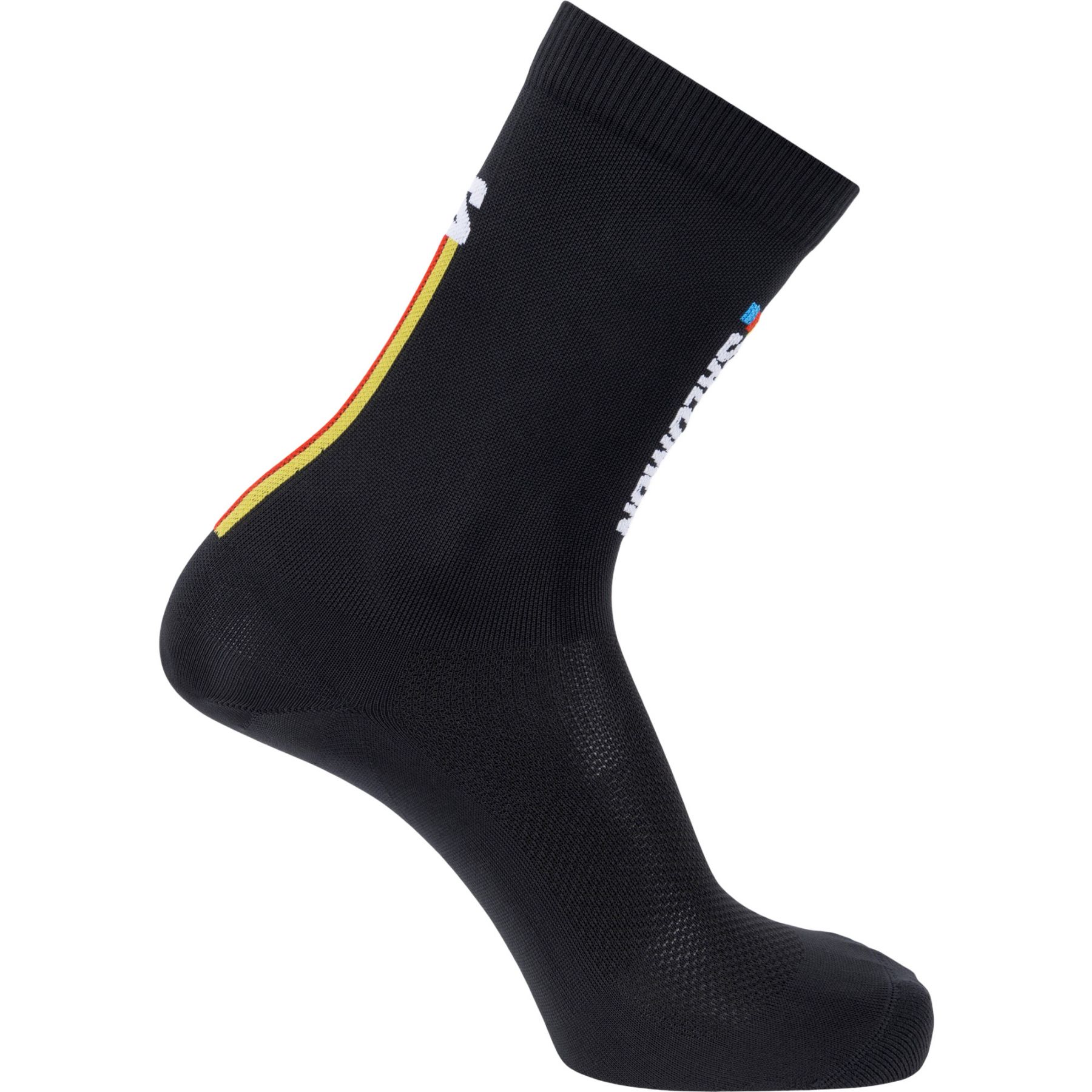Salomon Pulse Race Flag Crew, calcetines de running, negros