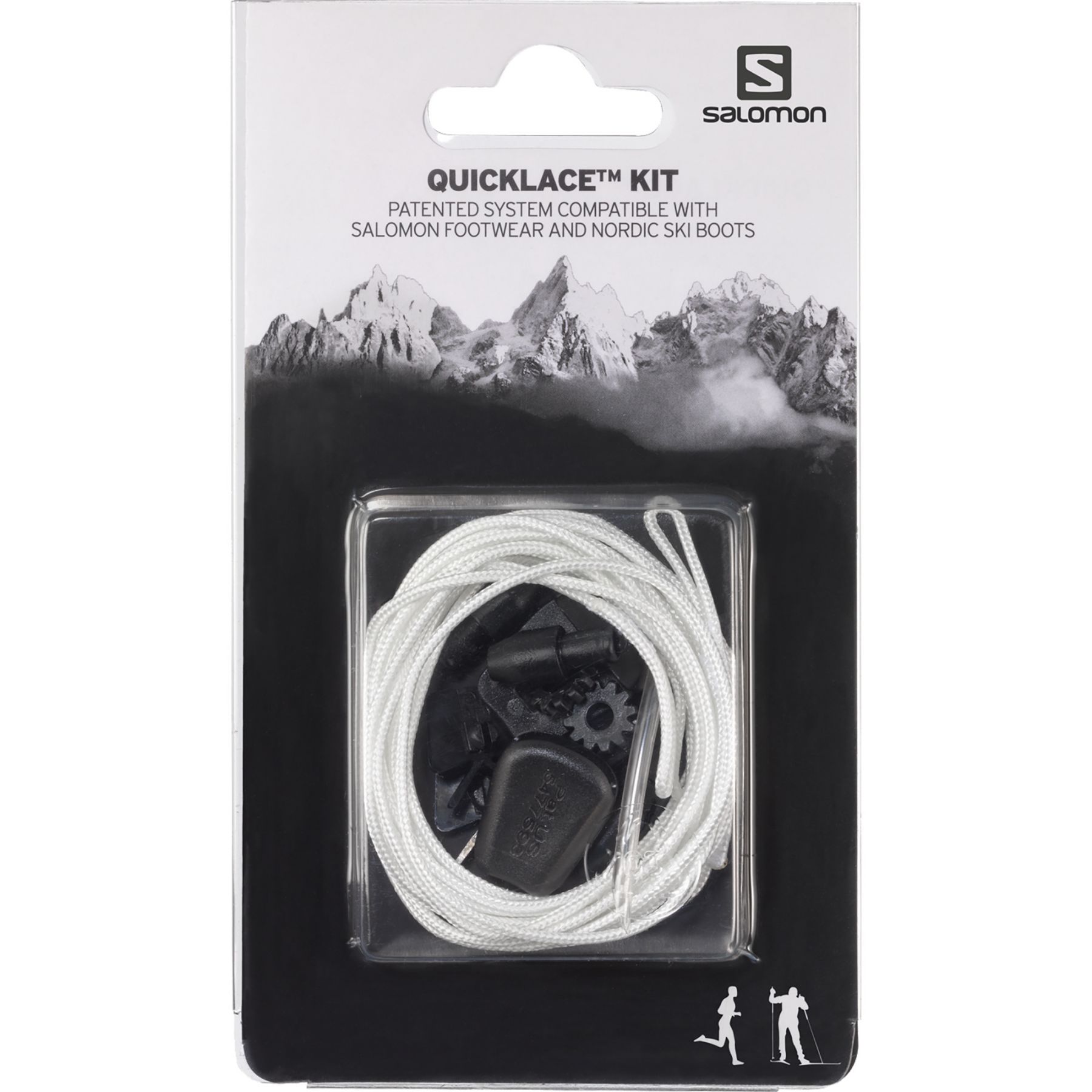 Salomon Quicklace Kit, cordones, blanco