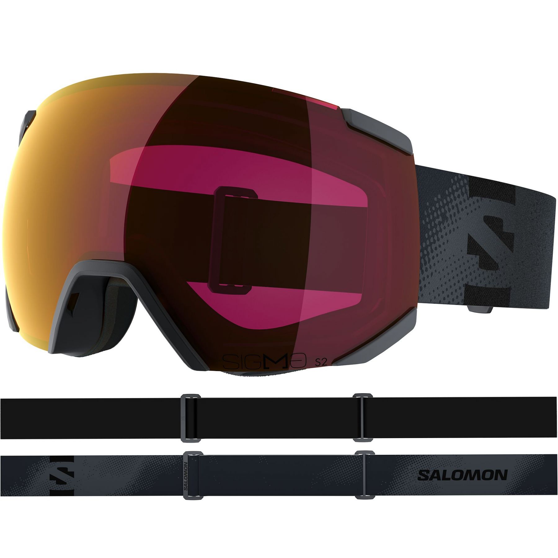 Salomon Radium Sigma, gafas de esquí, gris oscuro