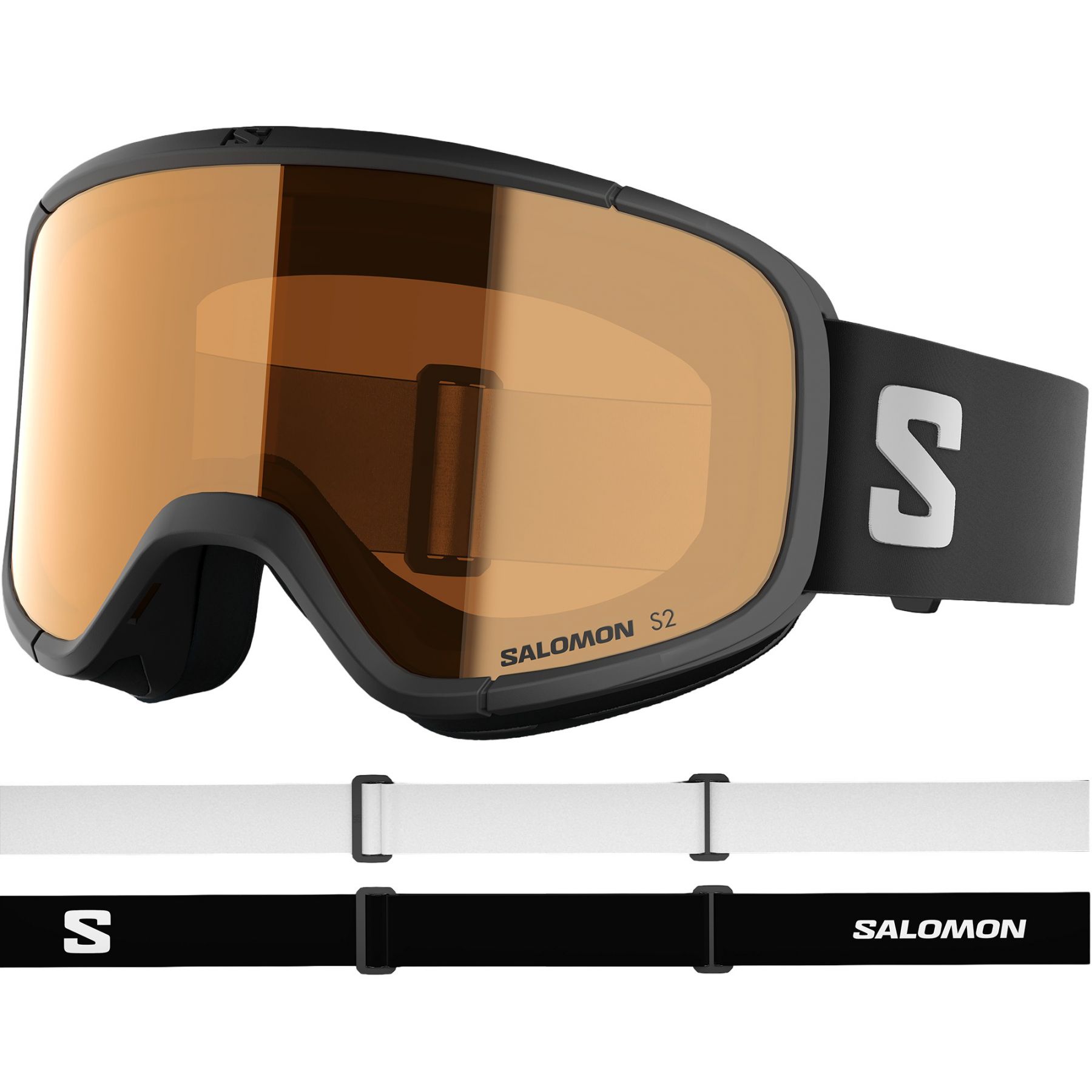 Salomon Rio, gafas de esquí, junior, negro