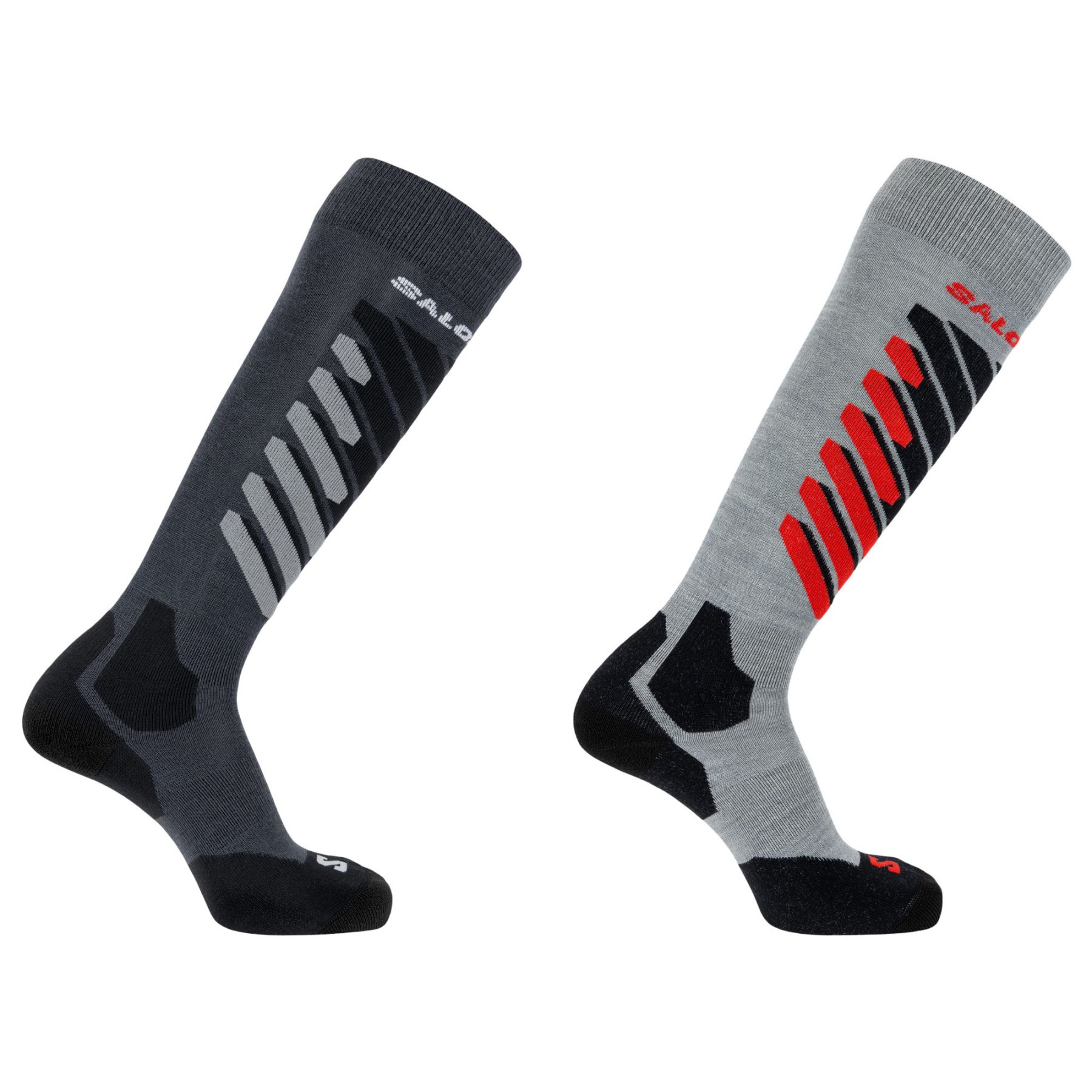 Salomon S/Access, calcetines de esquí, pack de 2, gris