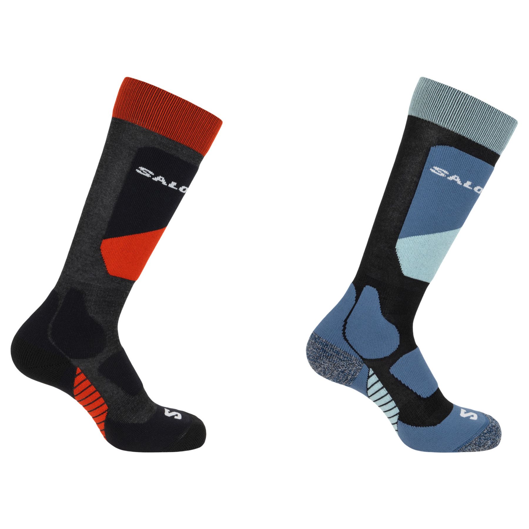 Salomon S/Access, calcetines de esquí, pack de 2, junior, negro