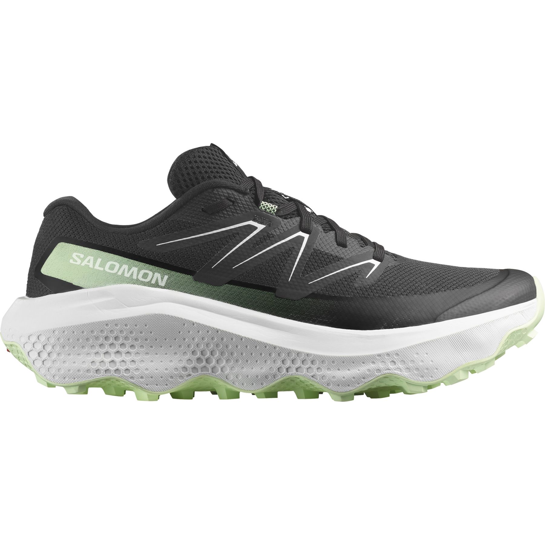 Salomon Ultra Flow 2, zapatillas de trail, hombre, negro/verde claro