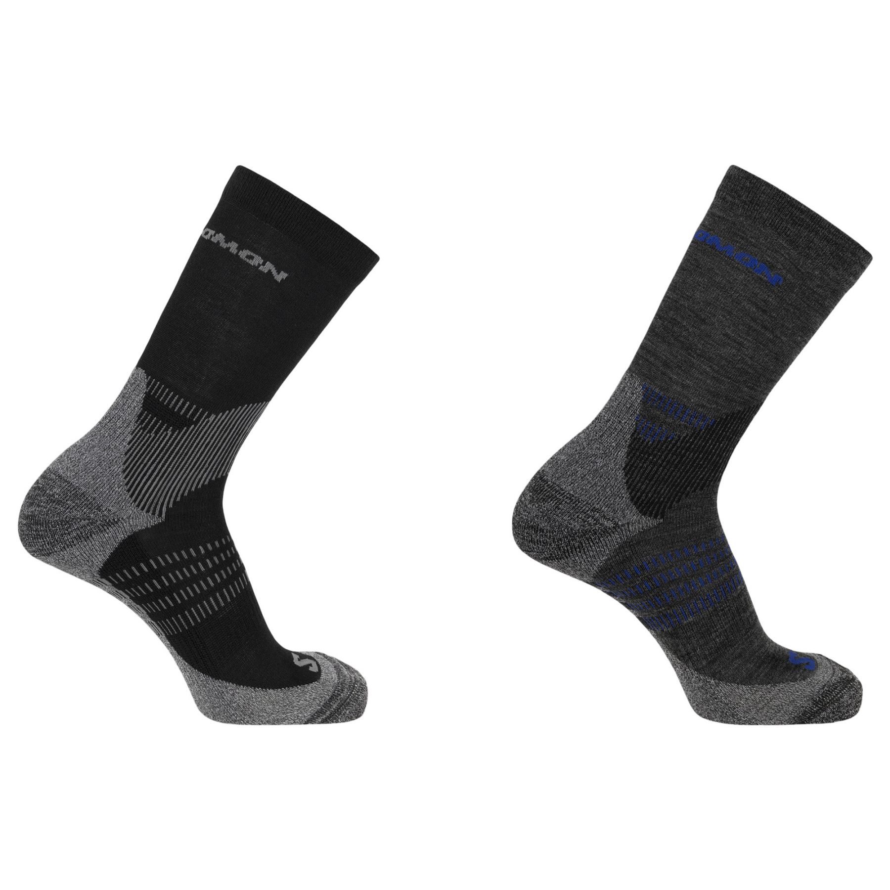 Salomon X Ultra Access Crew 2-Pack, calcetines de senderismo, negro