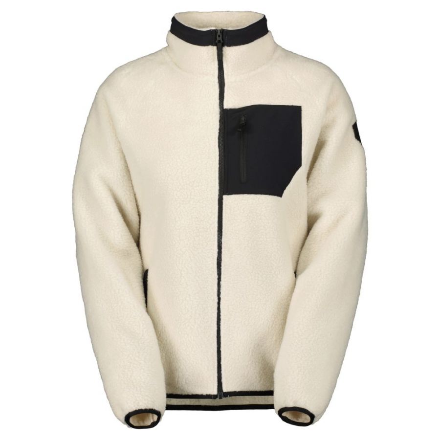 Scott Defined Heritage Pile, chaqueta polar, mujer, blanco roto/negro